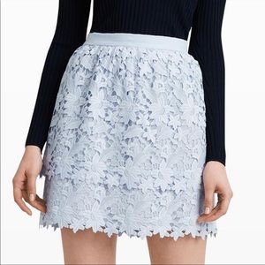 Club Monaco Alvildah Tiered Lace Overlay Skirt (Sz. 2)